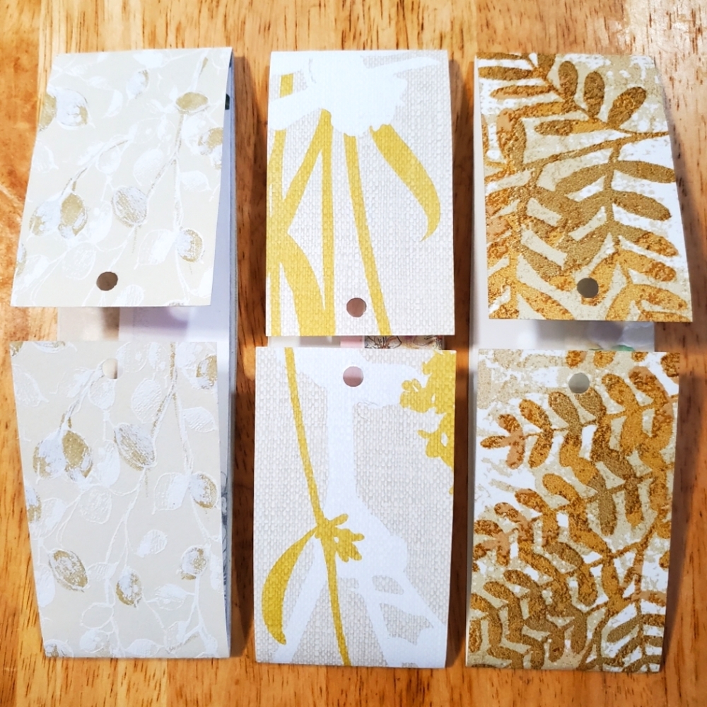 🙏 HAND CRAFTED Set of 3 yellow booklet with ribbon closure - Picture 3 of 10